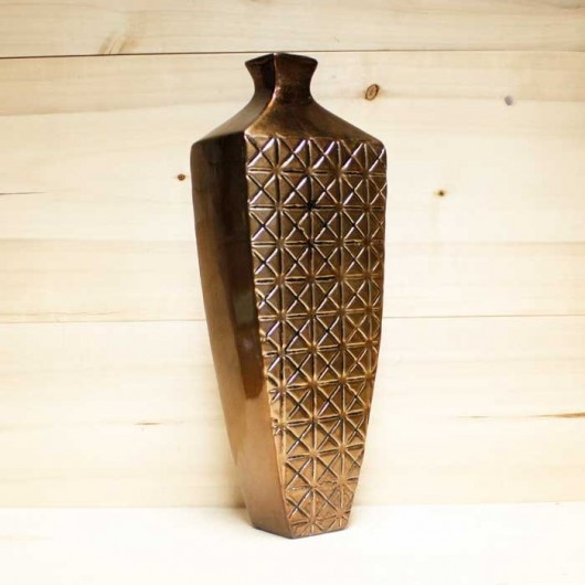 Jarron Scandi bronce