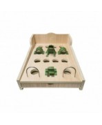 Juego de la Rana “14 Hoyos”, de Hierro Fundido, con Cajón de Madera (Sin Patas)