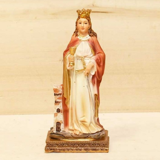 Santa Bárbara 11 cm caja PVC