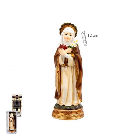 Santa Catalina 12 cm caja PVC