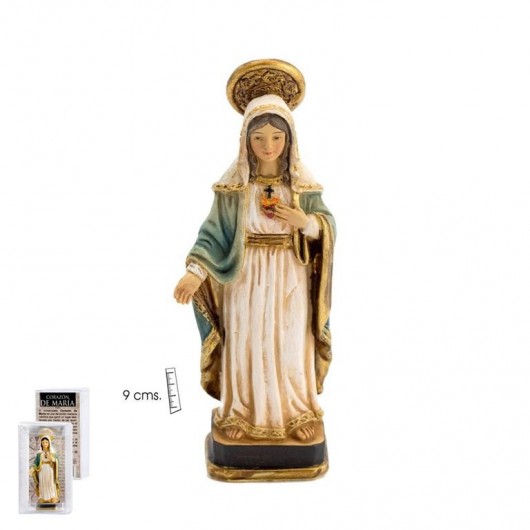 Corazón de María 9 cm caja PVC