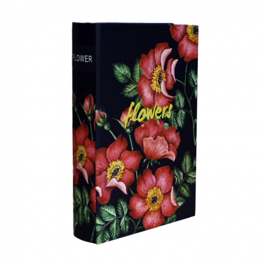 Caja libro FLOWERS 26*17*5 cm