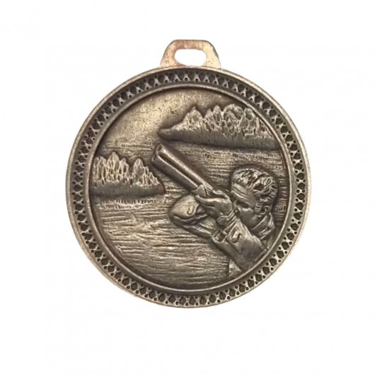 Medalla Caza Mod.1 Plata 6cm