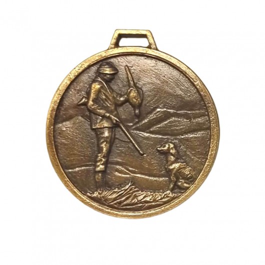 Medalla Caza Mod.4 Oro 6cm
