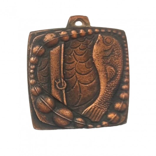 Medalla Pesca Mod.2 Bronce 6cm