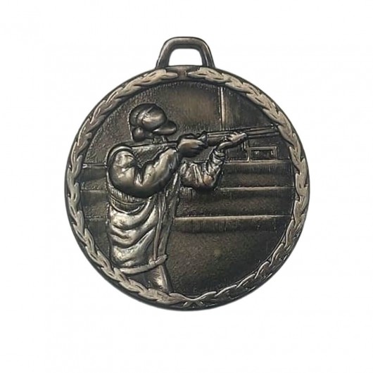 Medalla Tiro Mod.3 Plata 6cm