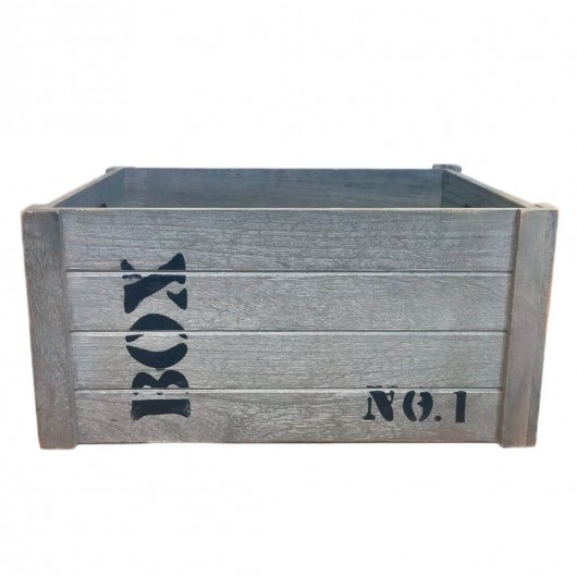 Caja Madera grisacea 41cm...