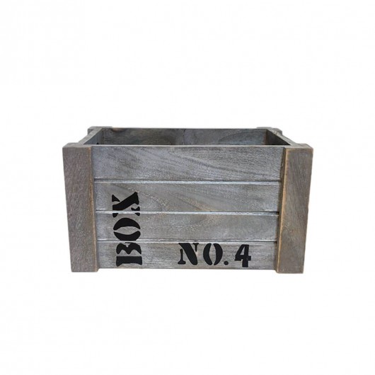 Caja Madera grisacea 26cm...