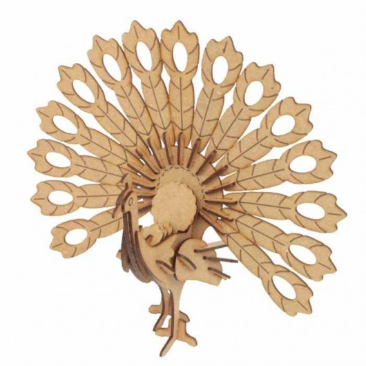 Pavo Real maqueta 3D