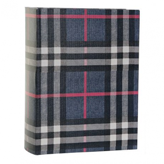 Caja Libro Lienzo Azul 26cm