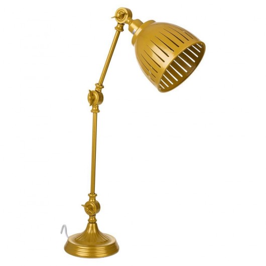 Lampara flexo de metal Oro...