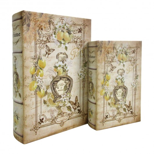 Caja Libro Perfume Limón 27cm