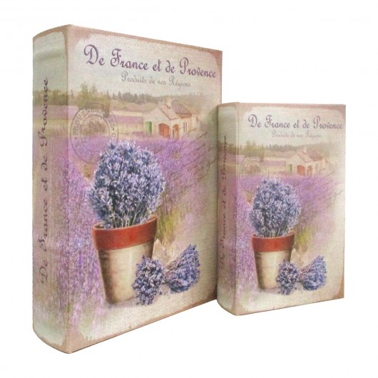 Caja Libro Lavanda Provenza...