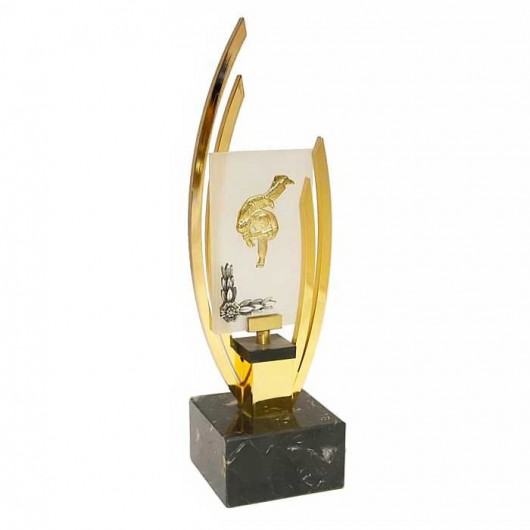 Trofeo Judo en dorado y...