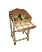 Juego de la Rana “Completo”, de Hierro Fundido, con Mesa de Madera: 1 Rana, 2 Puentes, 1 Molino, 2 sujeciones y 10 fichas.
