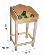 Juego de la Rana “Completo”, de Hierro Fundido, con Mesa de Madera: 1 Rana, 2 Puentes, 1 Molino, 2 sujeciones y 10 fichas.