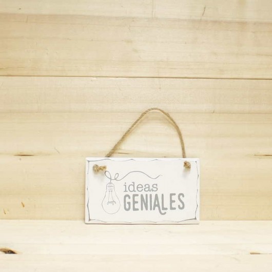 Placa Ideas Geniales