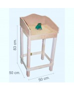 Juego de la Rana “Básico”, vasca, de Hierro Fundido, con Mesa de Madera: 1 Rana y 10 fichas.