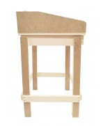 Juego de la Rana “Básico”, vasca, de Hierro Fundido, con Mesa de Madera: 1 Rana y 10 fichas.
