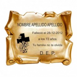 Pergamino relieve 20x15 cm