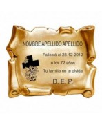 Pergamino relieve 20x15 cm