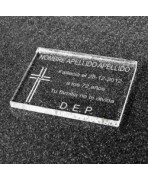 Placa Cementerio - Metacrilato 20 x 14 cm