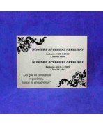 Placa Cementerio Acero - Rectangular 20 x 15 cm